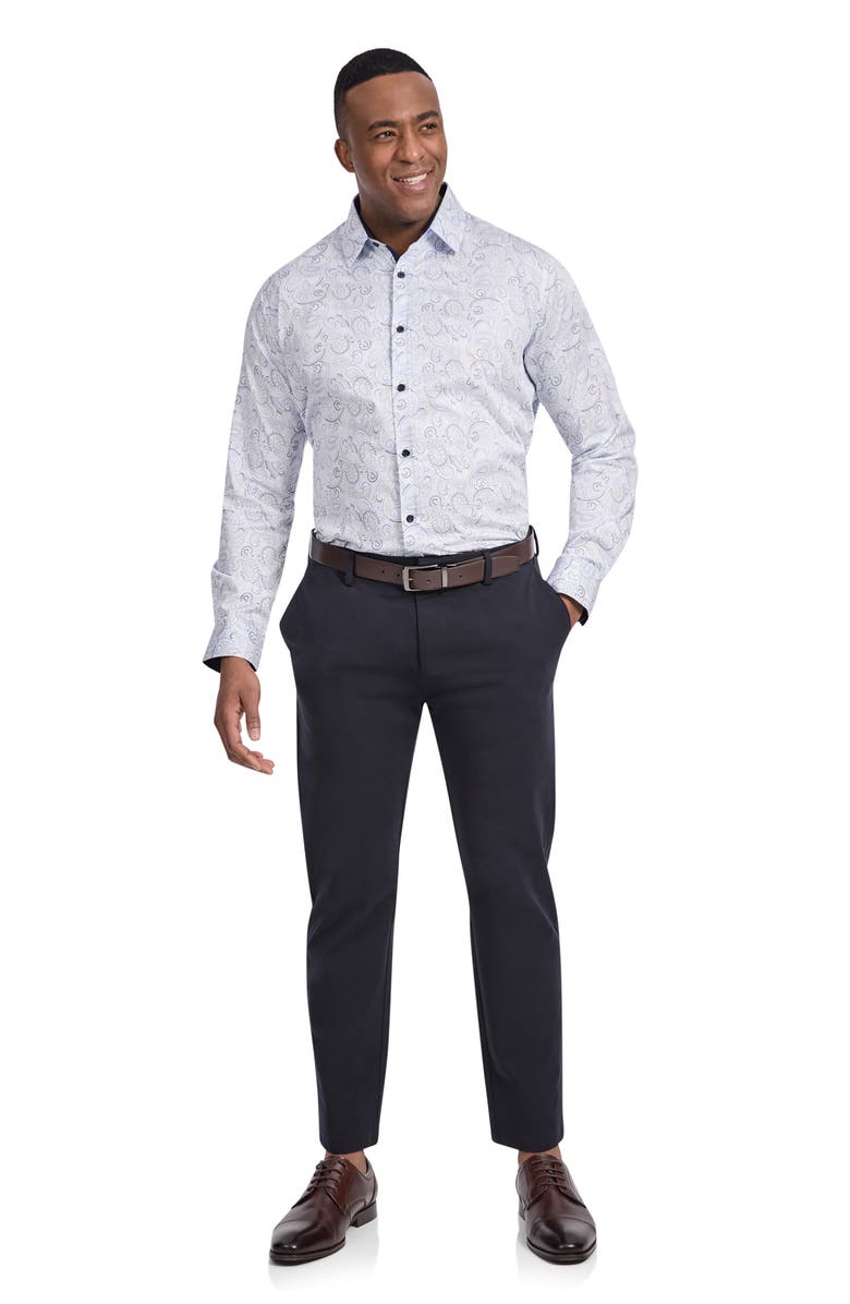 Johnny Bigg Regular Fit Louis Paisley Cotton Button-Up Shirt, Alternate, color,