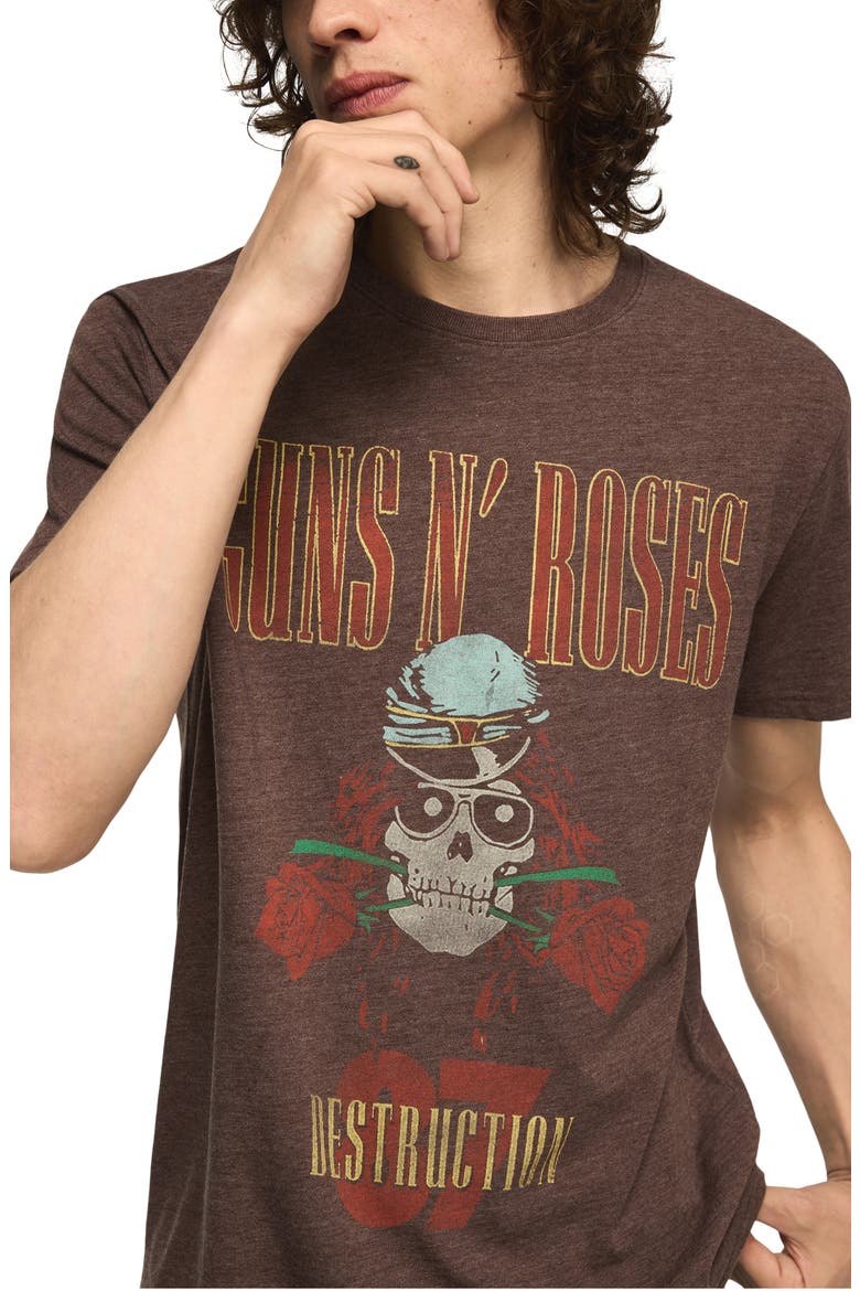 Guns N' Roses Graphic T-Shirt, Alternate, color, COFFEE BEAN