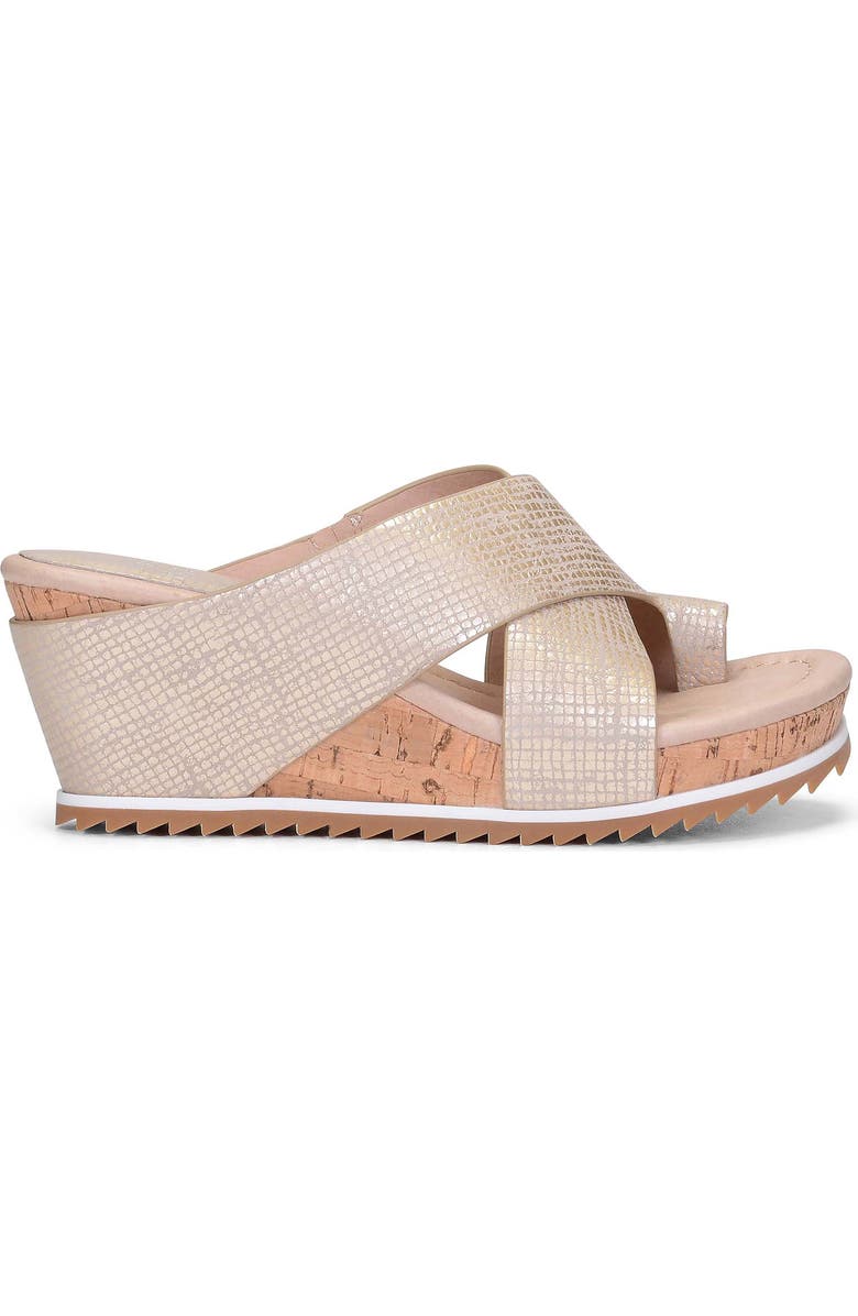 Donald Pliner Sisu Wedge Sandal, Alternate, color, Platino