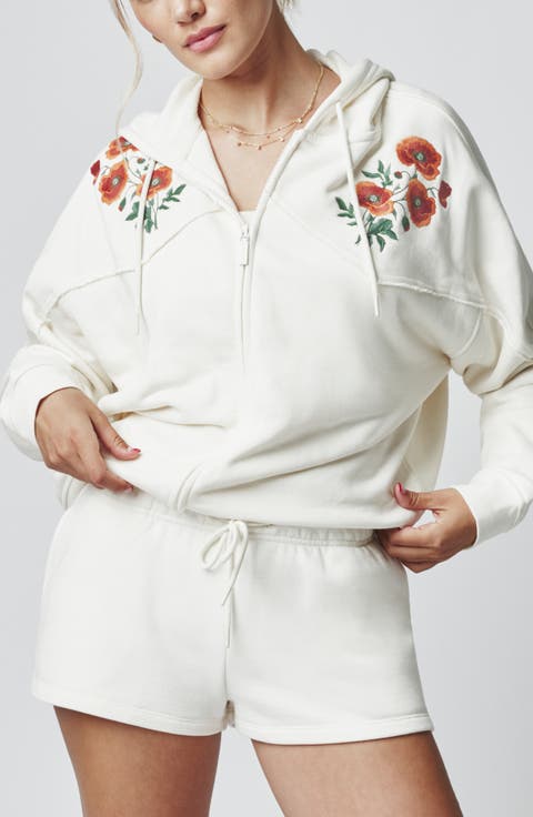 Embroidered Full Zip Hoodie