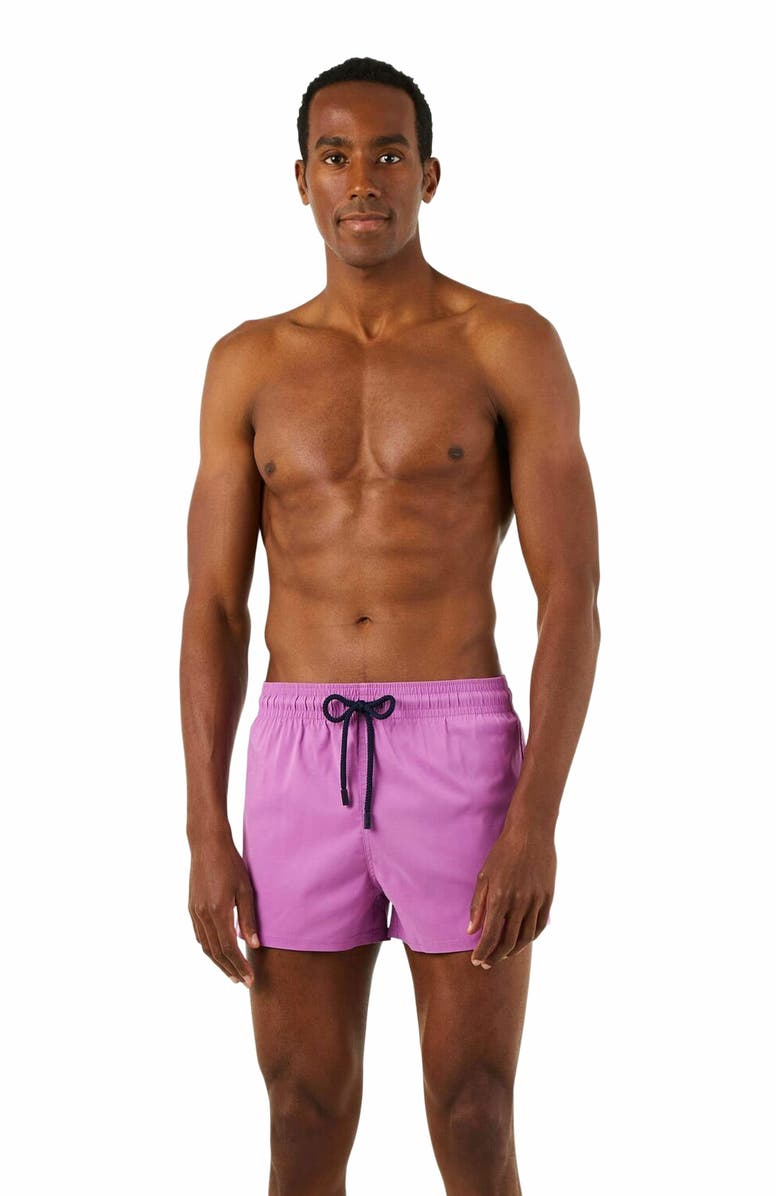 Vilebrequin Men's Fitted Stretch Swim Trunks, Main, color,