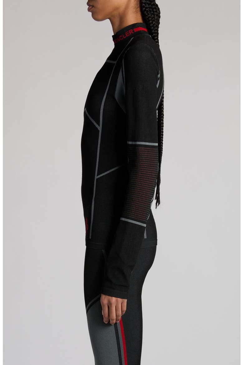 Long Sleeve Active T-Shirt, Alternate, color, BLACK