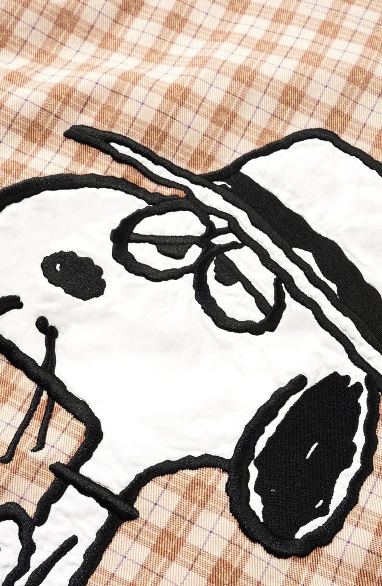 Butter Goods Peanuts<sup>®</sup> Snoopy Spike Cotton Jacket, Alternate, color, Sandstone Plaid