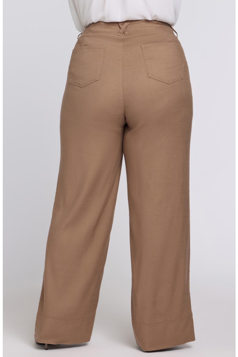 Linen Blend Wide Leg Pants, Alternate, color, TOASTED COCONUT