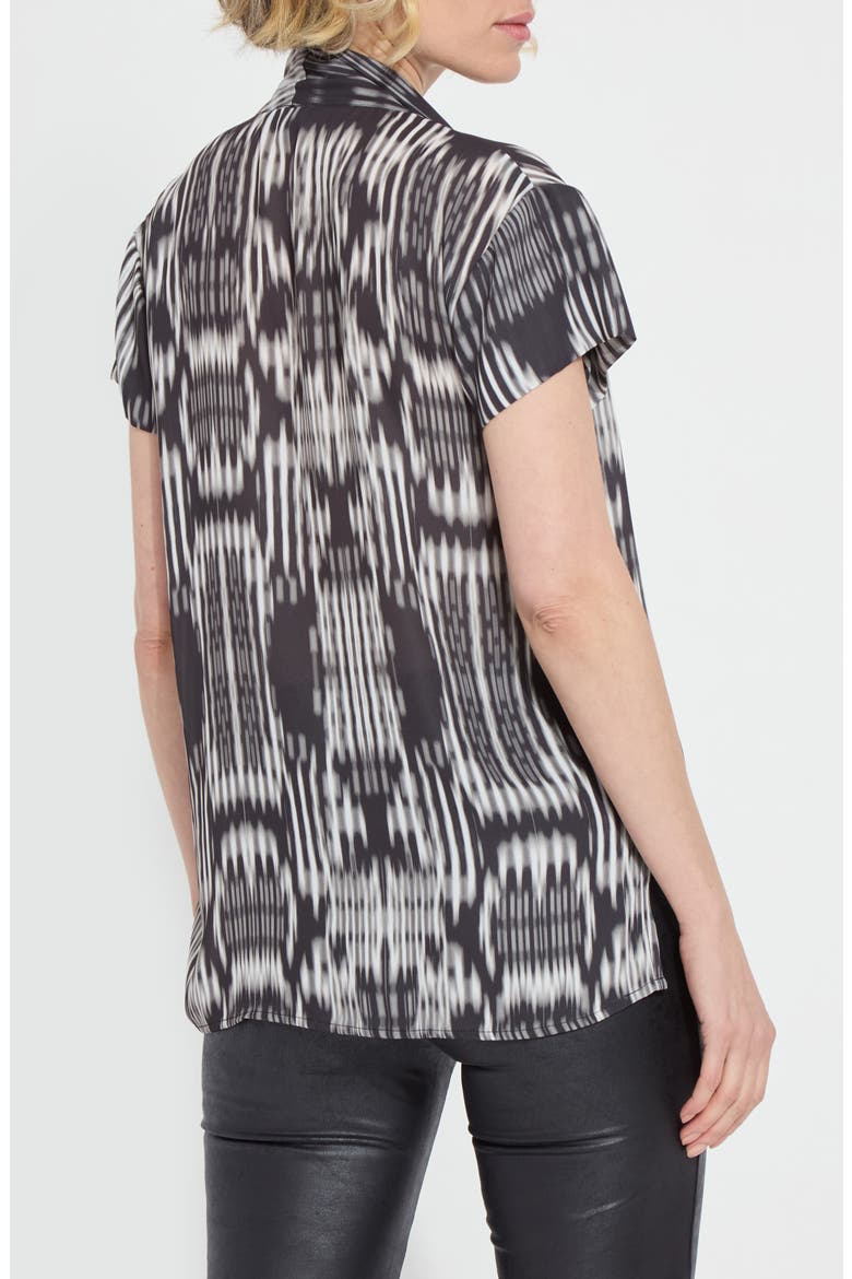 Katya Tie Neck Top, Alternate, color, TEXTURAL HARMONY