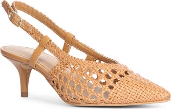 Abril Woven Slingback Pump