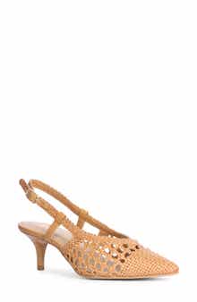 SAINT G Abril Woven Slingback Pump