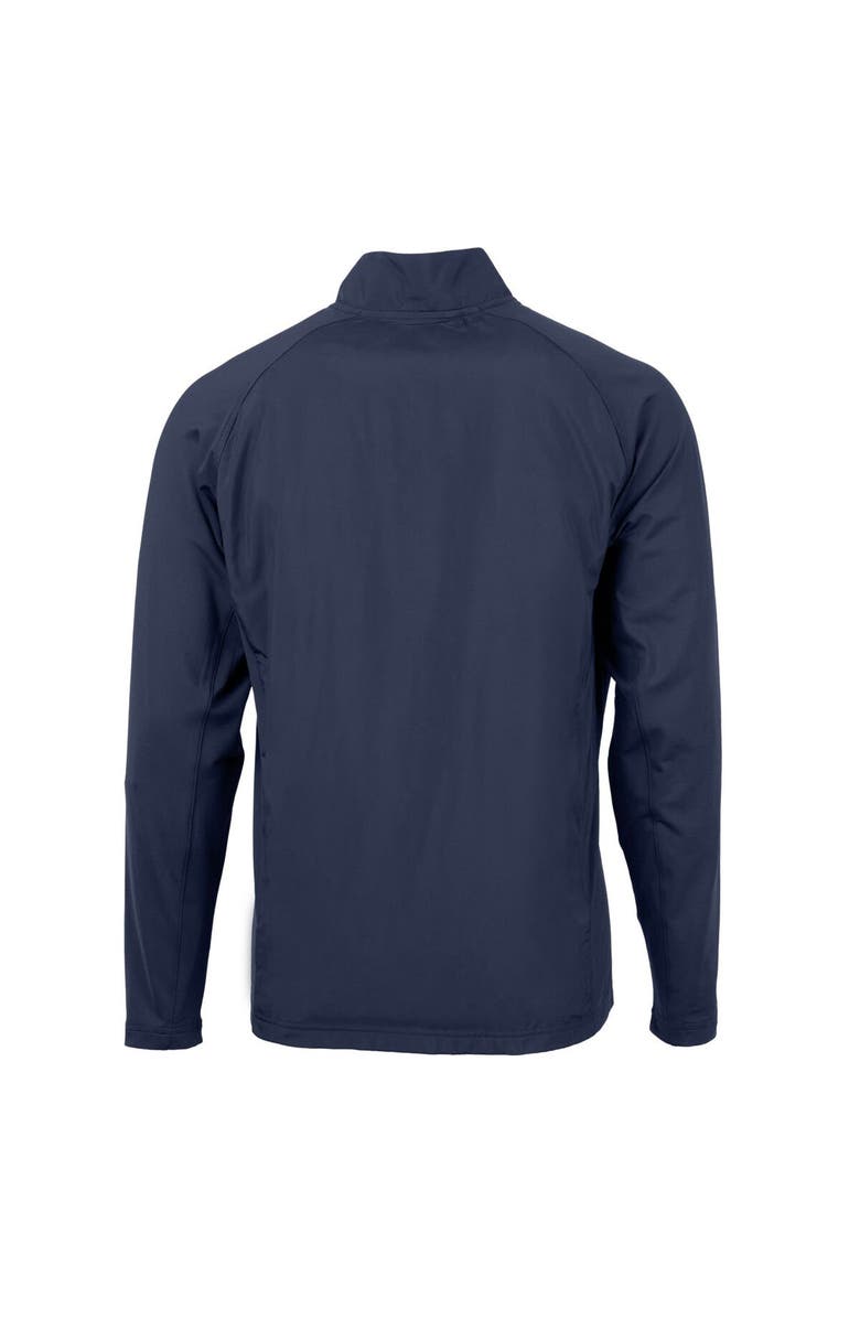 Cutter & Buck Men's Cutter & Buck Navy Pepperdine Waves Big & Tall Adapt Eco Knit Hybrid Recycled Full-Zip Jacket, Alternate, color, 