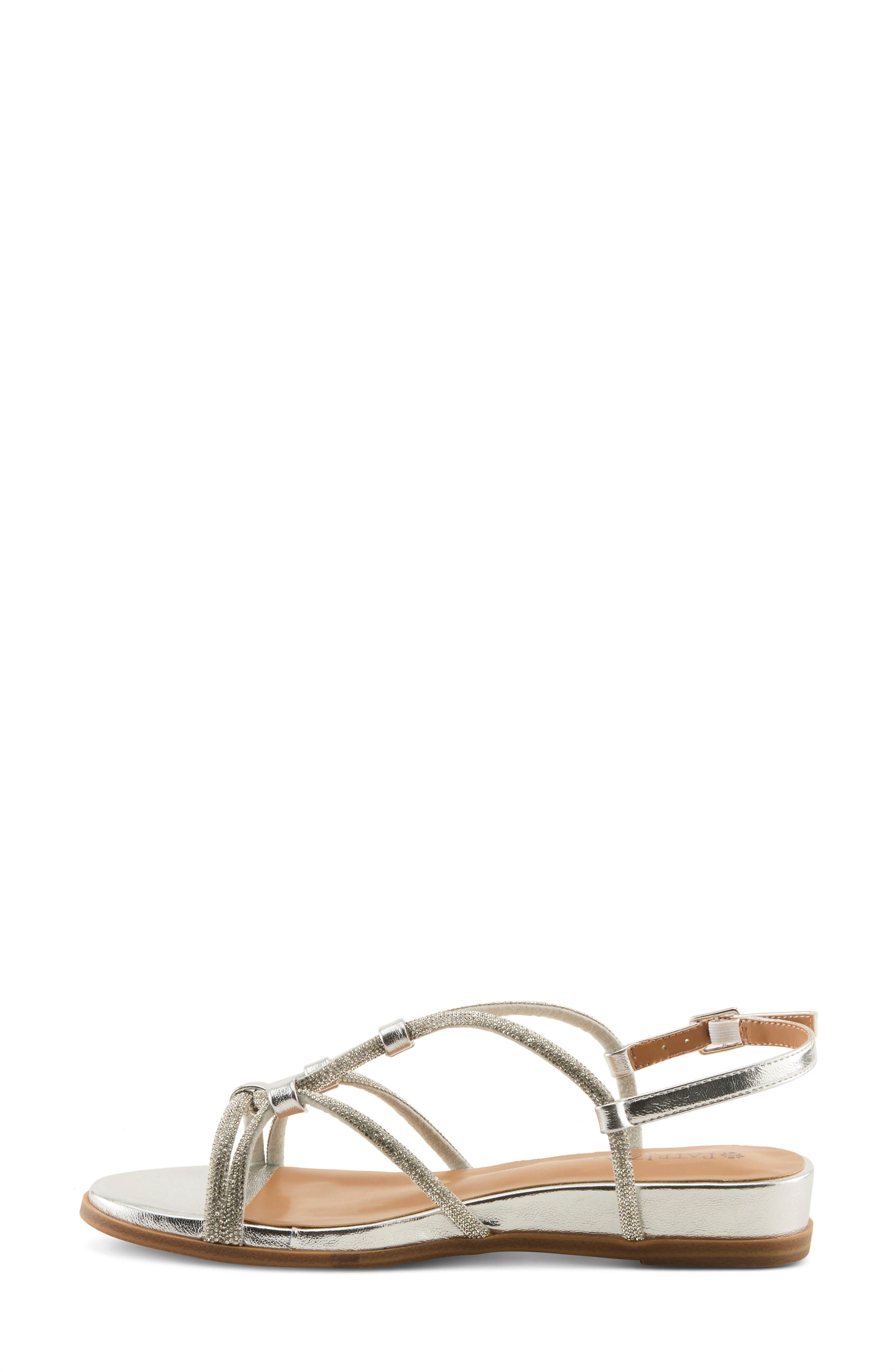 Paneer Wedge Sandal, Alternate, color, SILVER