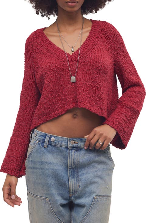 Heartland V-Neck Cotton Sweater
