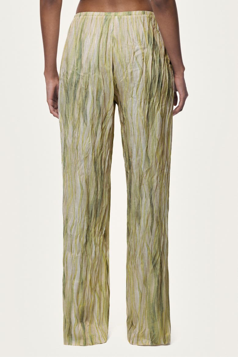 Abstract Print Straight Leg Trousers, Alternate, color, Multi-Colored