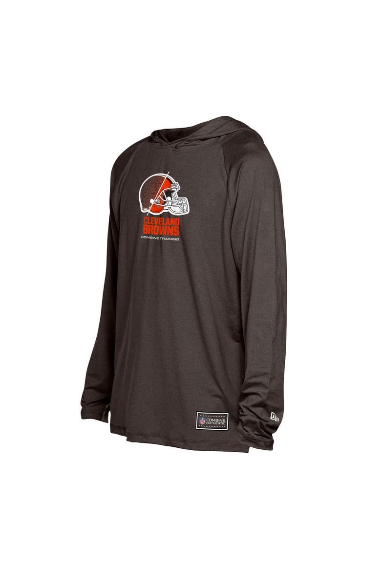 Men's New Era  Brown Cleveland Browns Functional Fandom Hoodie, Alternate, color, Brown