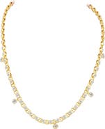 Everlee Marquise Bezel Chain Lab Diamond Necklace in 14K