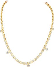 Everlee Marquise Bezel Chain Lab Diamond Necklace in 14K