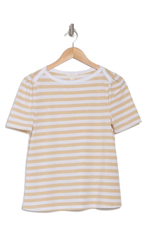 Caslon ® Stripe Envelope Neck Knit Top