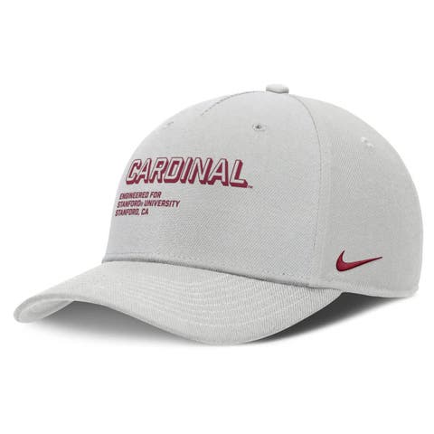 Men's Nike Gray Stanford Cardinal 2025 Sideline Dust Pinched Rise Adjustable Hat