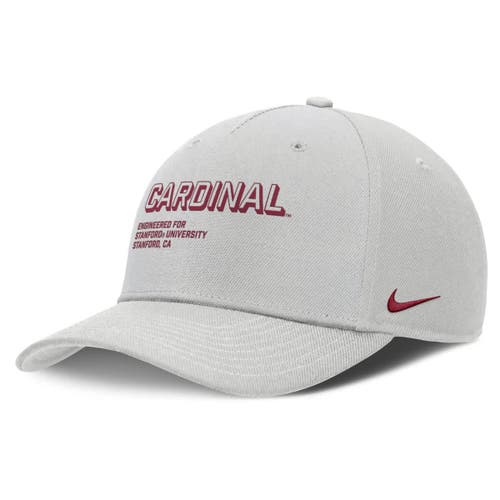 Nike Gray Stanford Cardinal 2025 Sideline Dust Pinched Rise Adjustable Hat In Gray