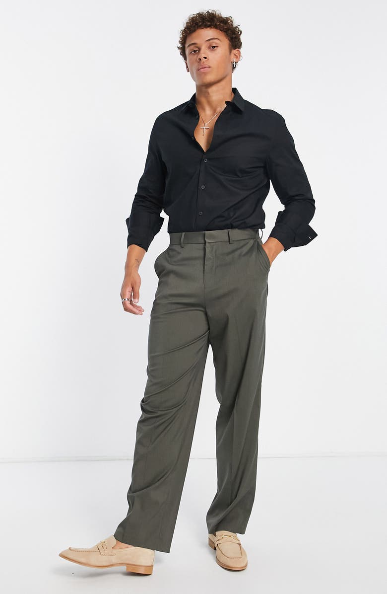 ASOS DESIGN Regular Fit Button-Up Shirt, Alternate, color, 