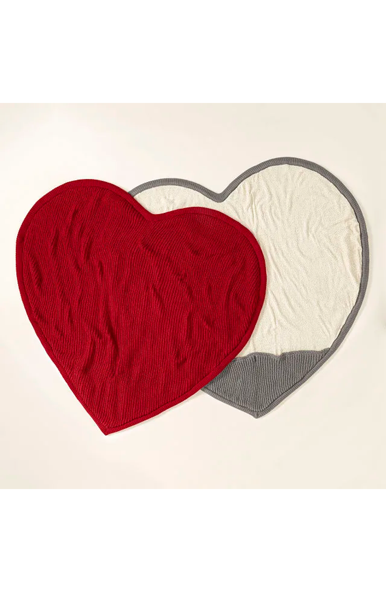 Uncommon Goods Snuggle Up Footsie Blanket Cherry-ish You Red, Alternate, color, Cherry Red