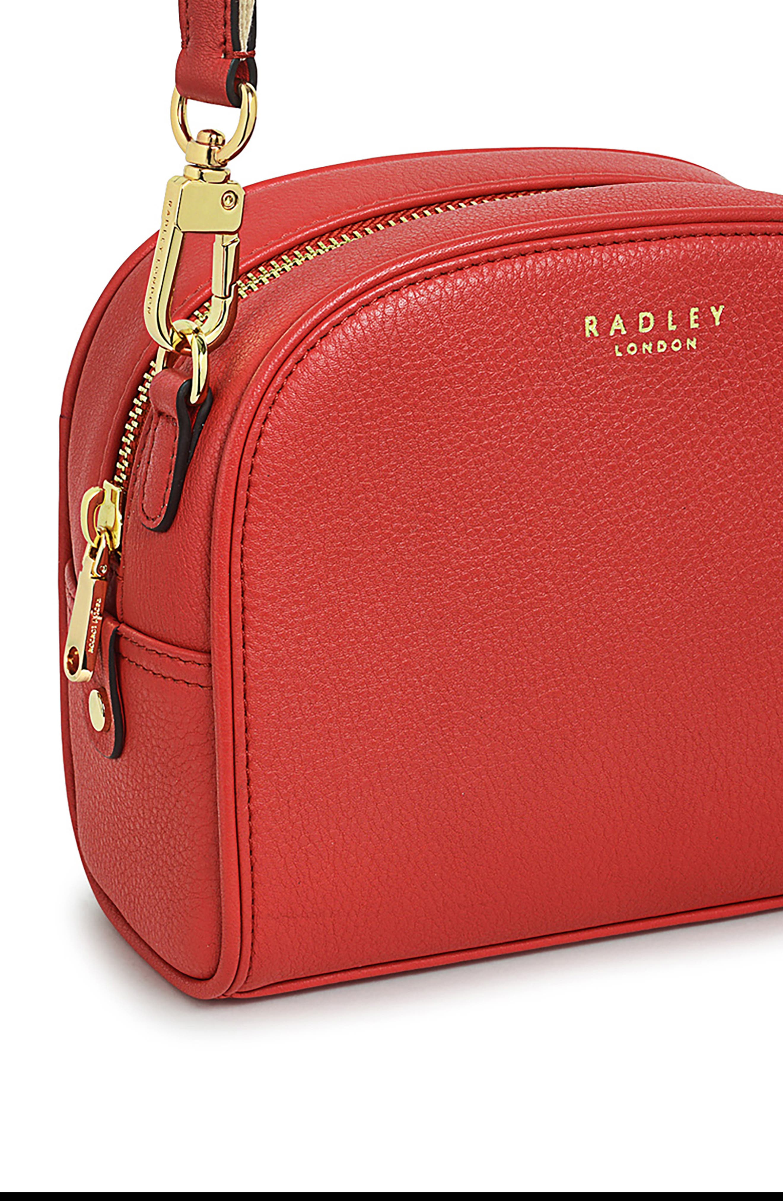 Radley Arden Crescent Crossbody Bag, Alternate, color, Lava