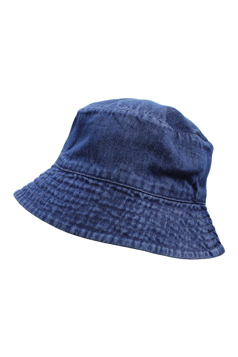 Kids' Organic Cotton Denim Bucket Hat, Main, color, DENIM