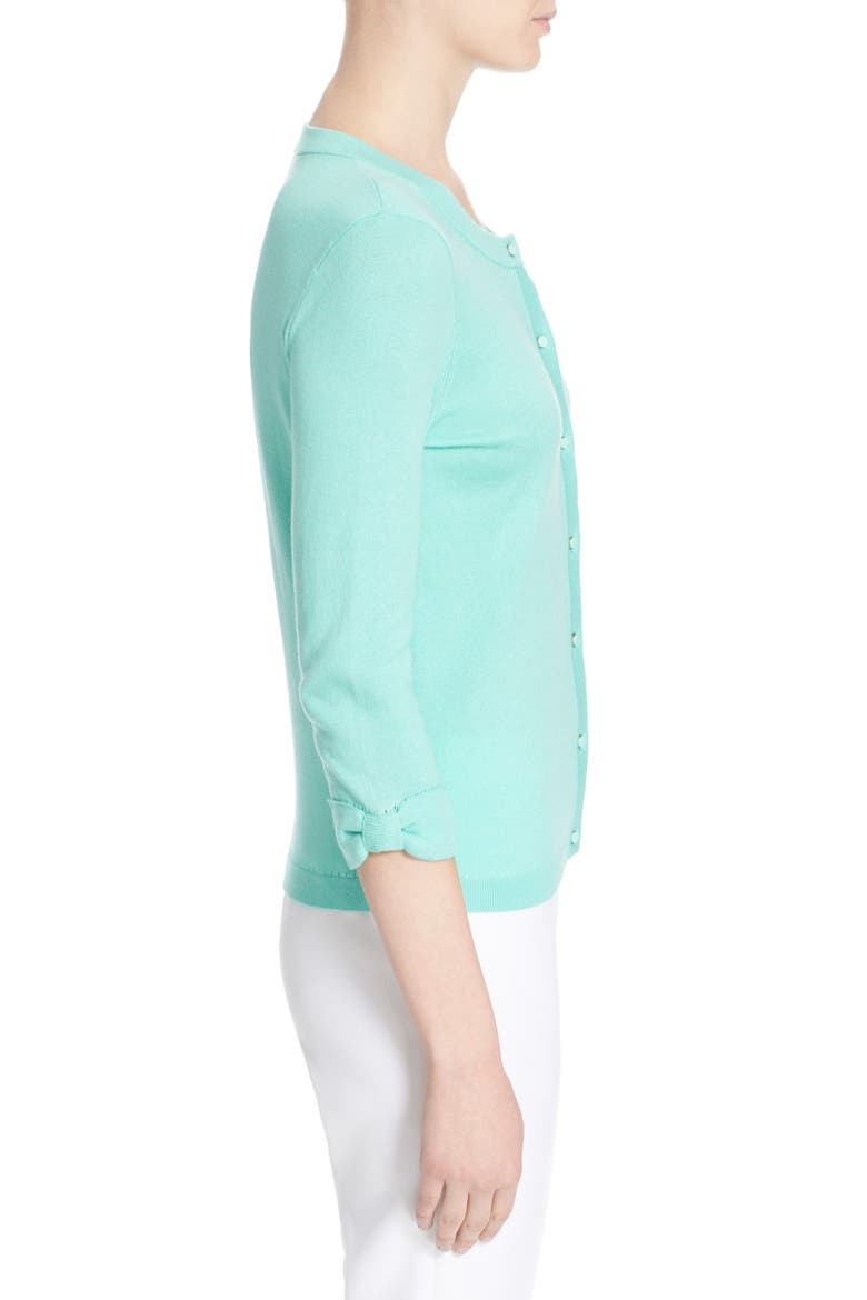 'somerset' cotton blend cardigan, Alternate, color, CARIBBEAN SKY