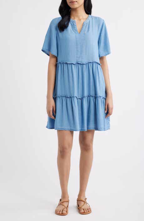 beachlunchlounge Vale Tiered Cotton Dress