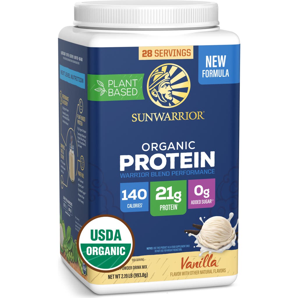 Sunwarrior Organic Warrior Blend Performance Protein Powder in Vanilla/993.8G (28 Srv) at Nordstrom