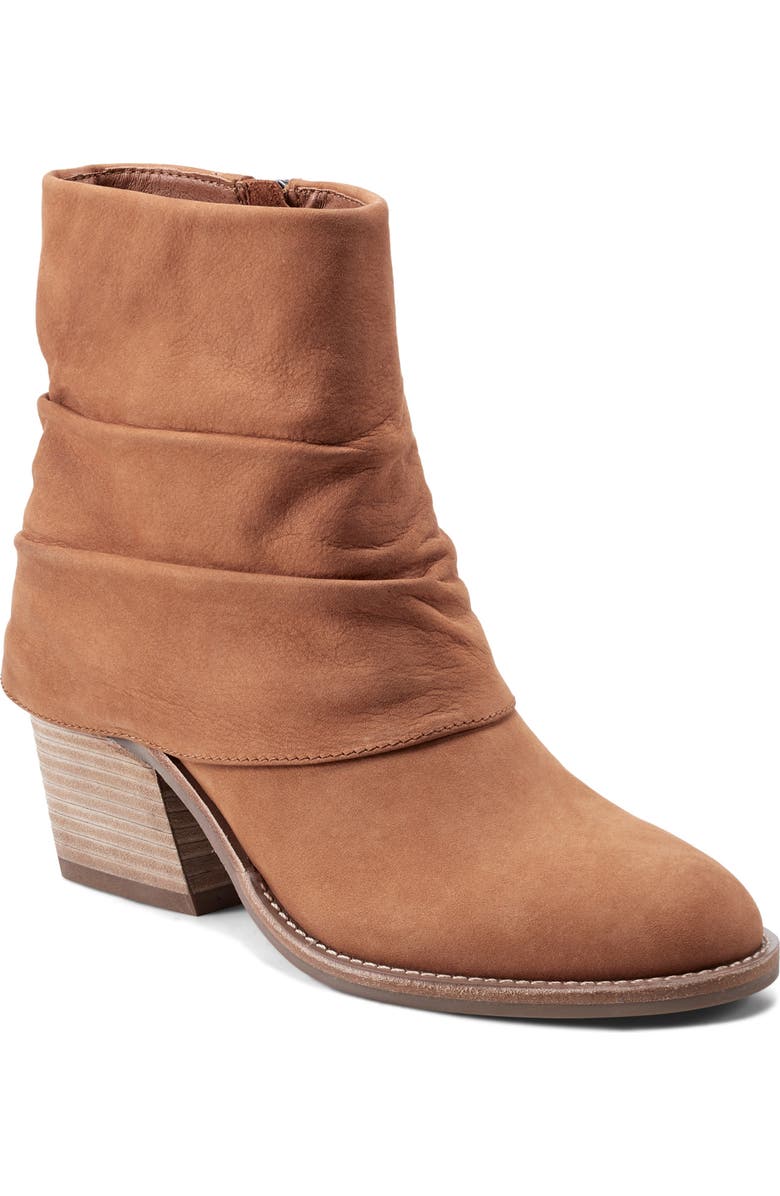 Earth<sup>®</sup> Savvy Ruched Bootie, Main, color, Brown