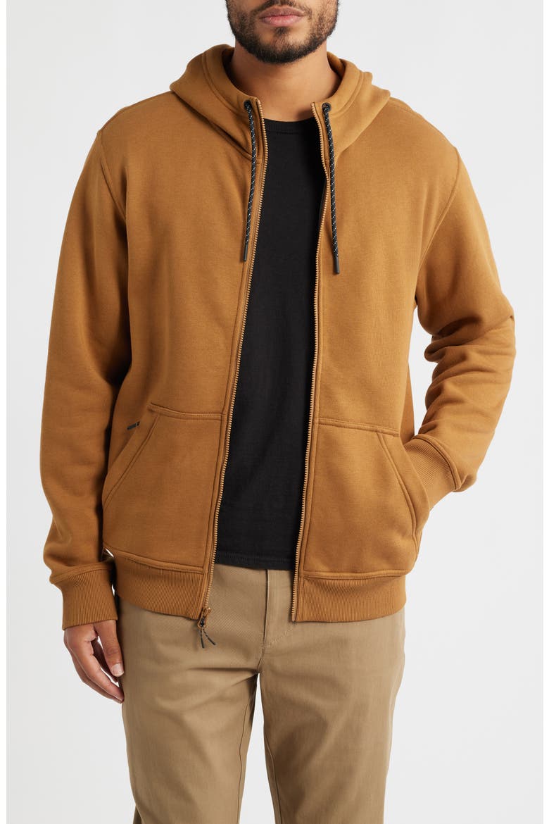 Northcoast Zip-Up Hoodie, Main, color, RUSSET