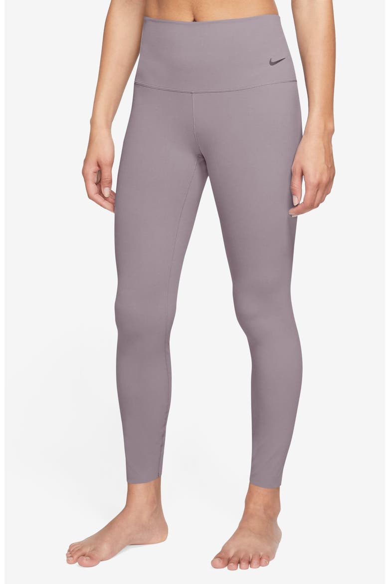 Zenvy Gentle-Support High-Waisted 7/8 Leggings, Main, color, 226 LTVLOR/BLACK