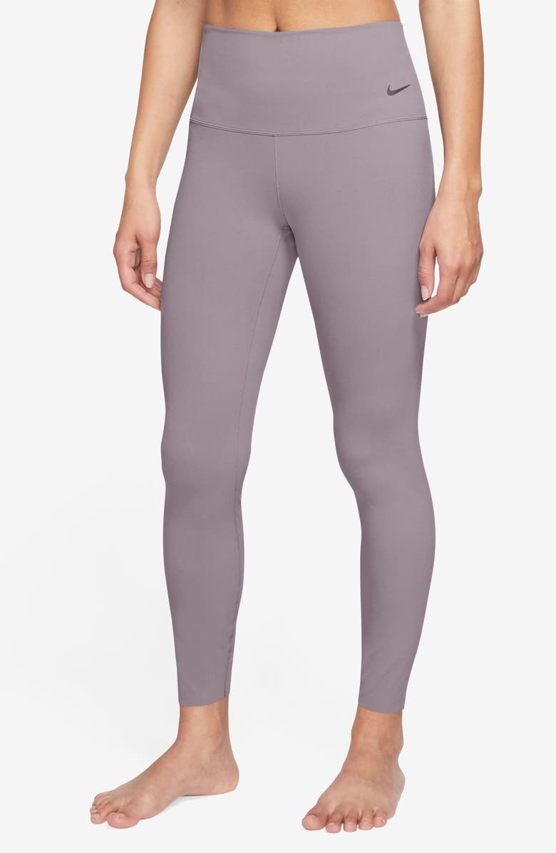 Nike Zenvy Gentle-Support High-Waisted 7/8 Leggings, Main, color, Ltvlor/ Black