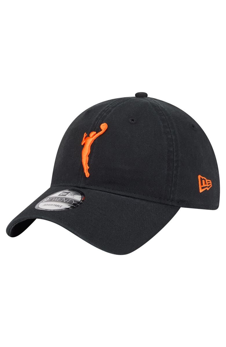 New Era Unisex New Era Black WNBA Core Alt Logo 9TWENTY Adjustable Hat, Main, color, Black