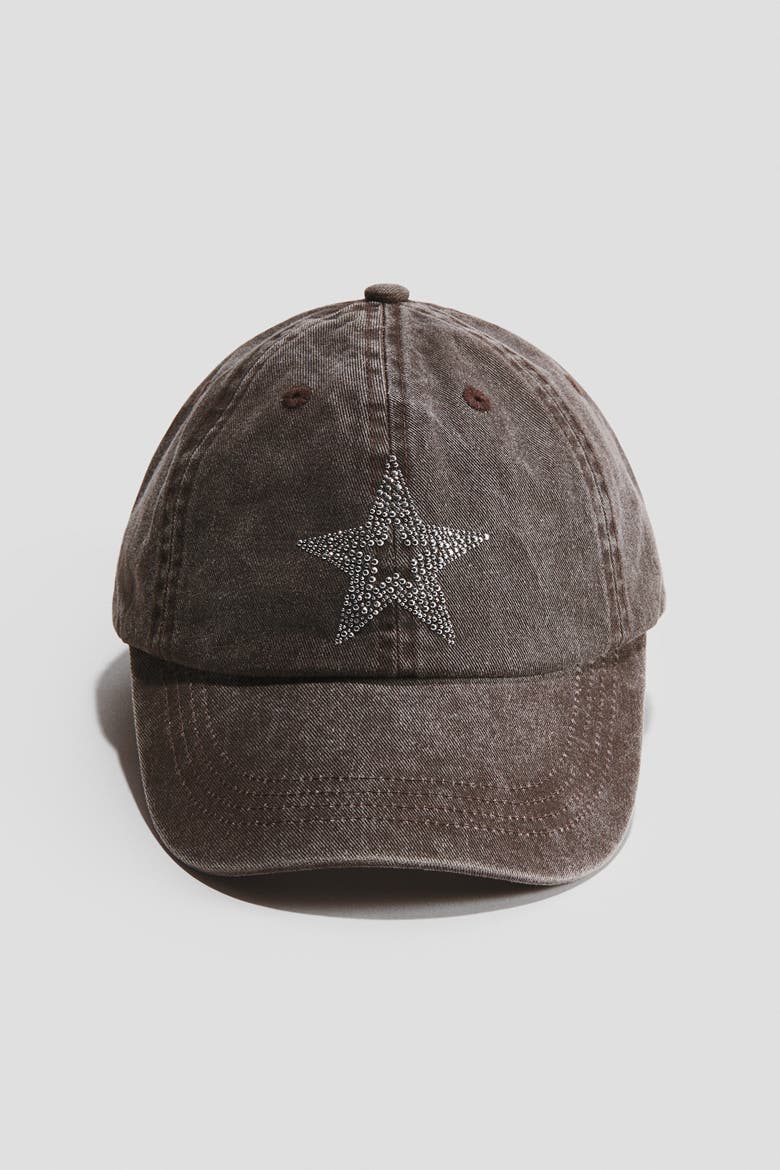 Cap, Alternate, color, Dark dusty brown/star