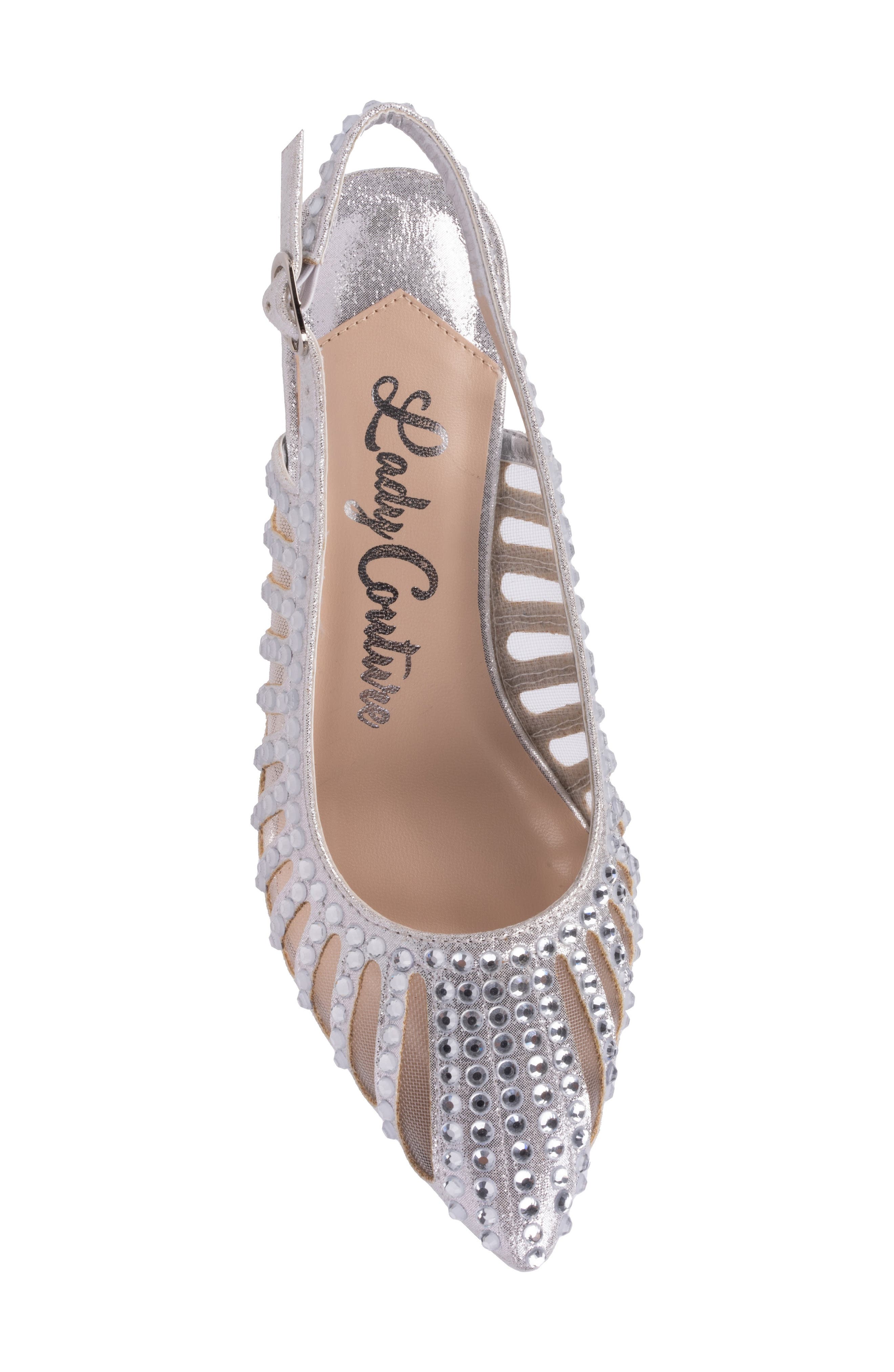 Rosita Slingback Pump, Alternate, color, SILVER