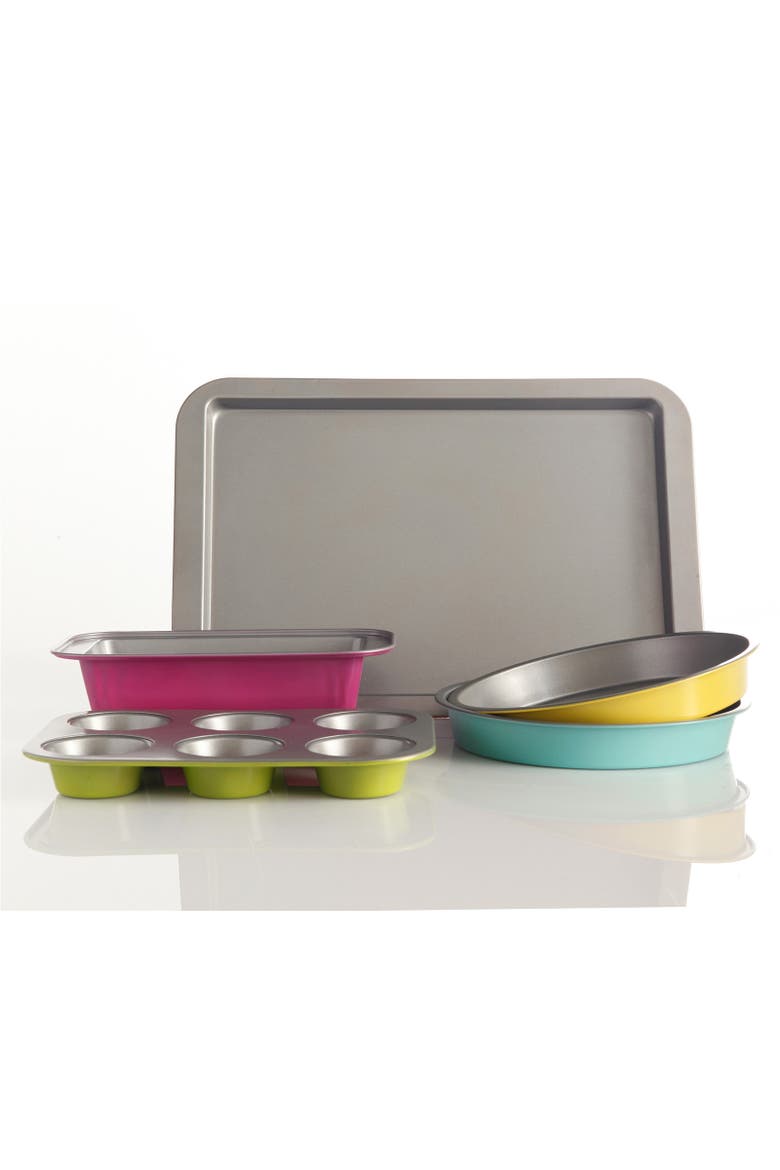 Color Splash Lyneham 5 pc Carbon Steel Bakeware Set, Alternate, color, Assorted