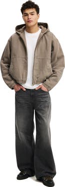 Cotton On Men's Cropped Hooded Bomber