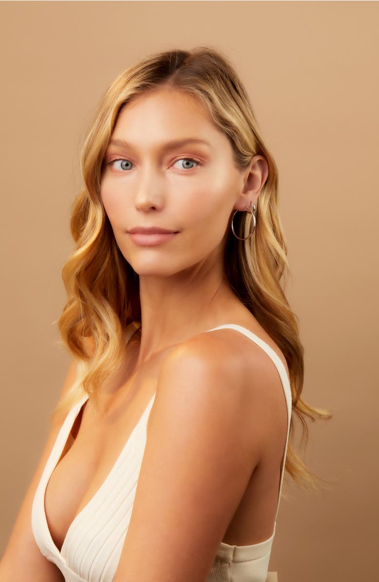 Bony Levy 14K Gold Beveled Edge Huggie Hoop Earrings, Alternate, color, 14Kw