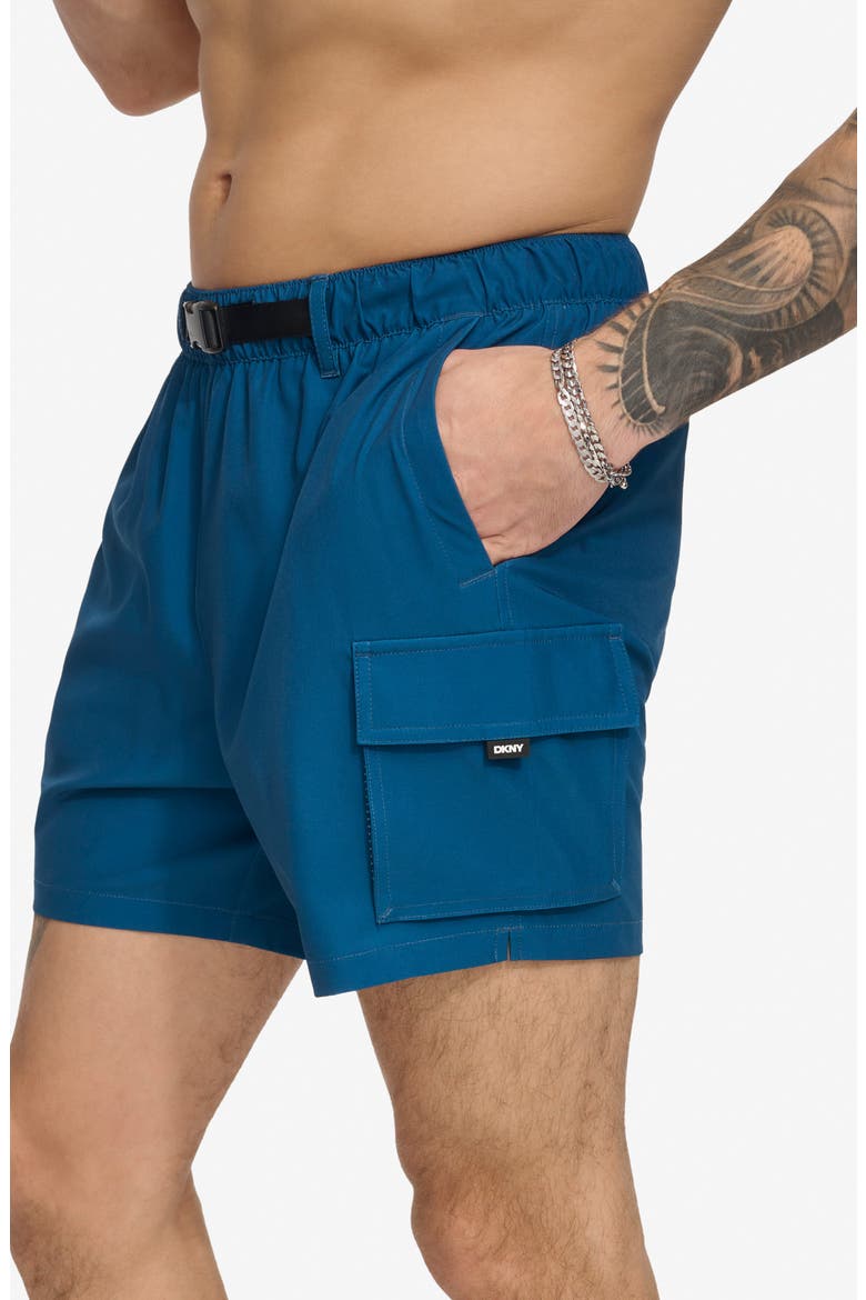 Cargo Volley Stretch Swim Trunks, Alternate, color, POSEIDON