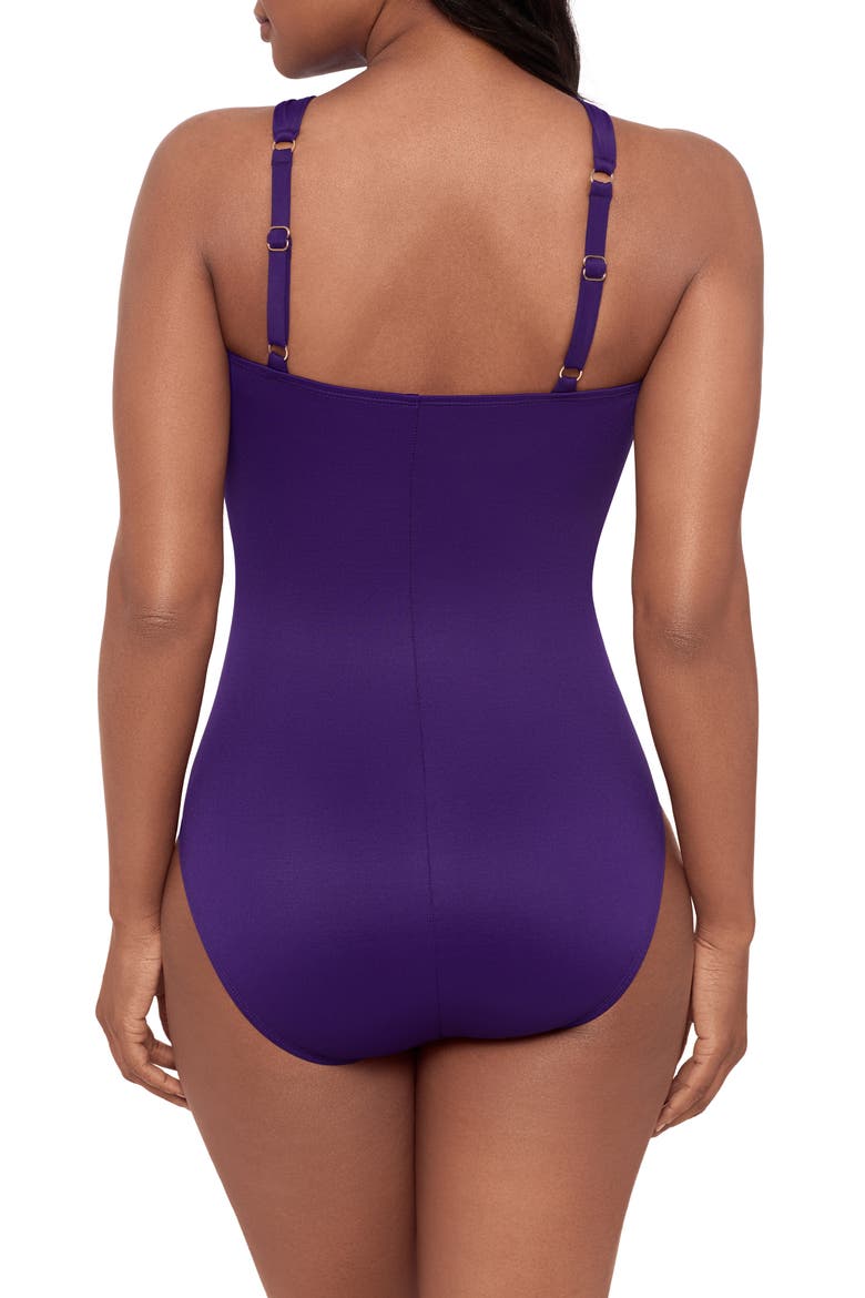 Rock Solid Europa One-Piece Swimsuit, Alternate, color, MULBERRY