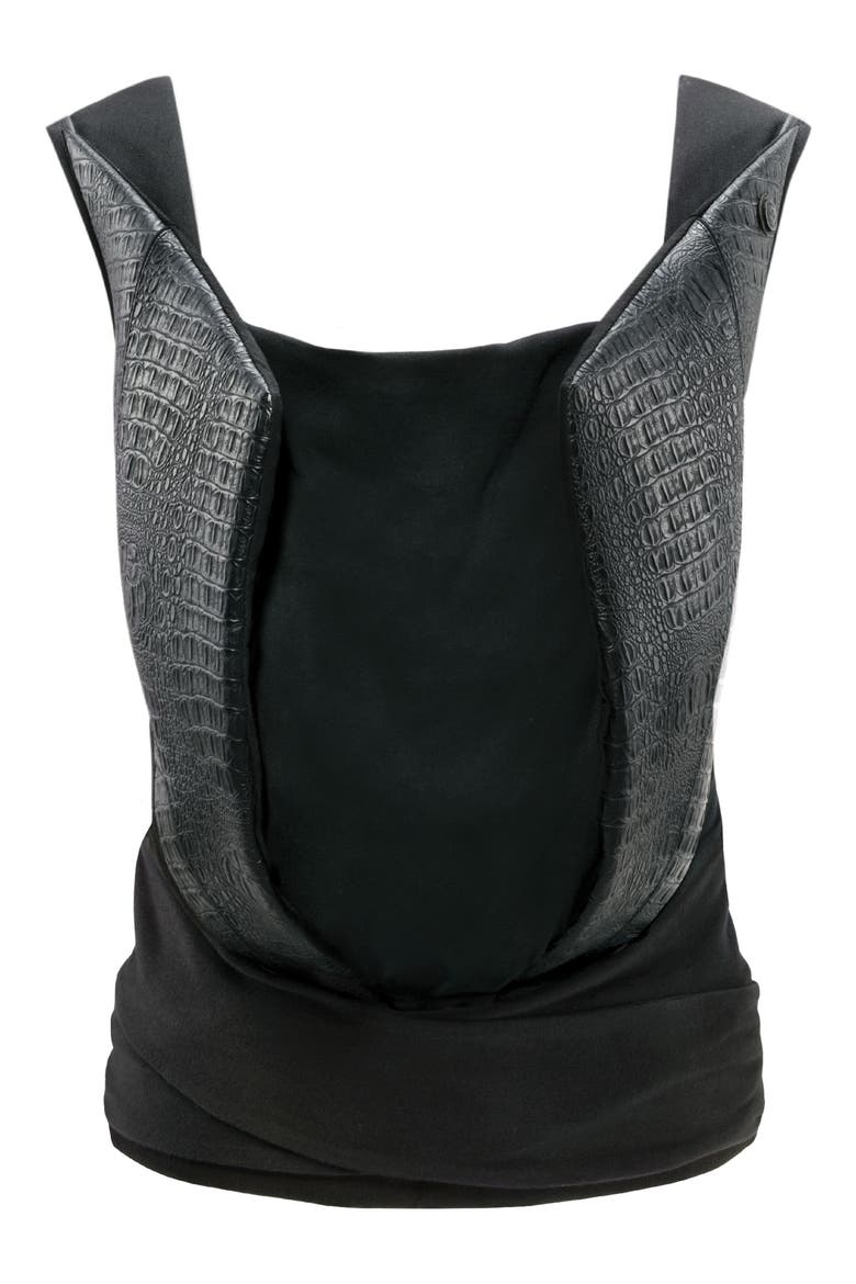 Yema Stardust Faux Leather Trim Baby Carrier, Main, color, BLACK