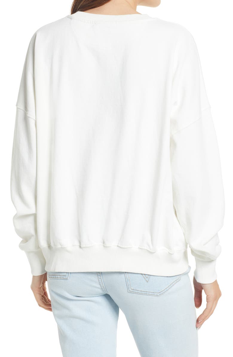 Wrangler Women's Relaxed Cotton Graphic Sweatshirt, Alternate, color, 