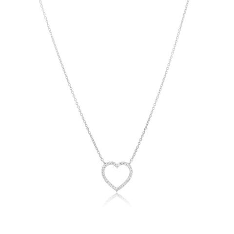 Diamond Open Heart Necklace