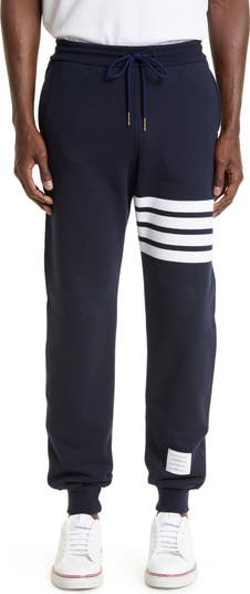 パンツ THOM BROWNE Dark Blue Cotton Joggers Thom Browne Jogger Navy Cotton Pants - Dark Blue