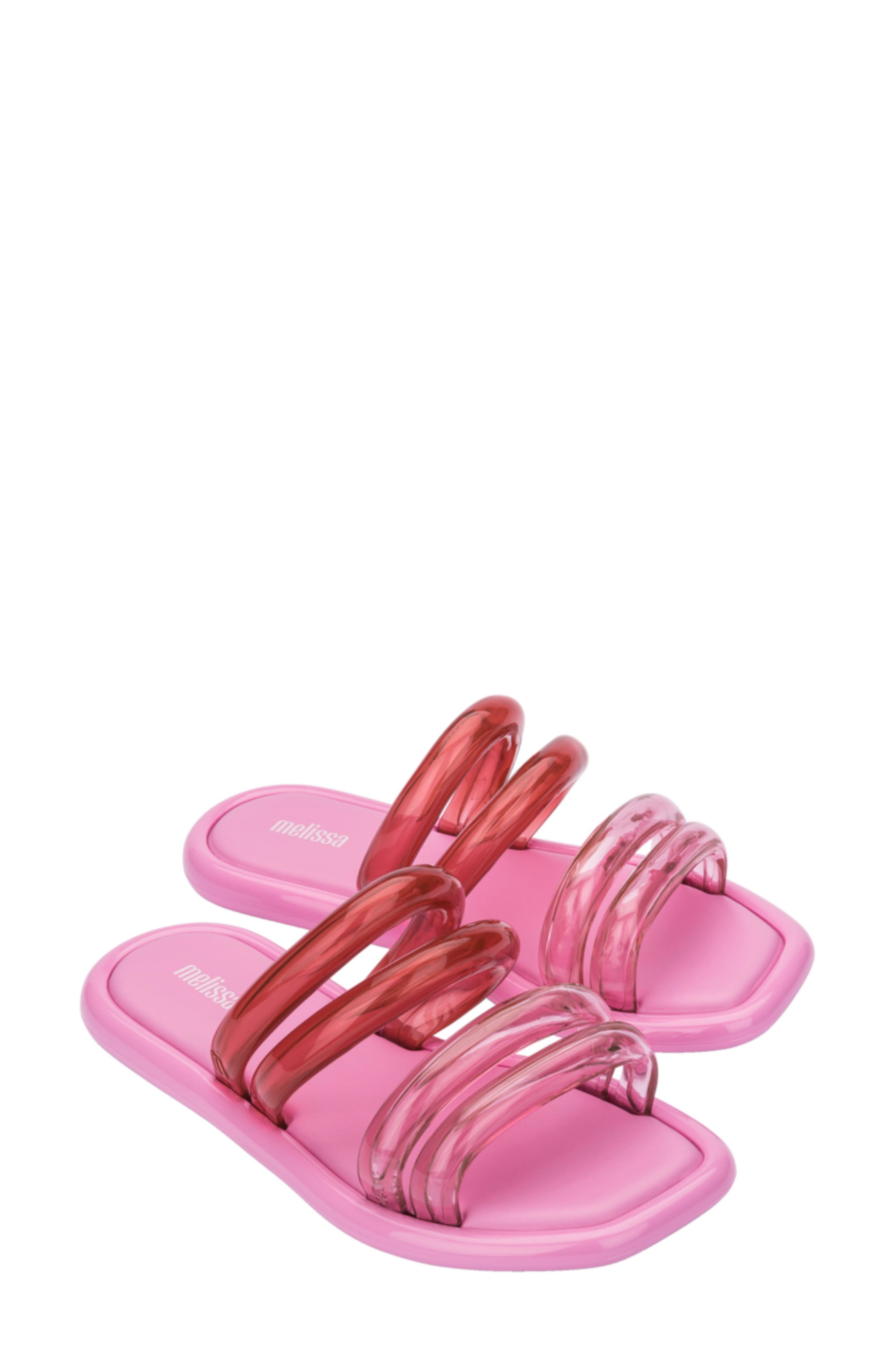 Airbubble Slide Sandal, Main, color, PINK