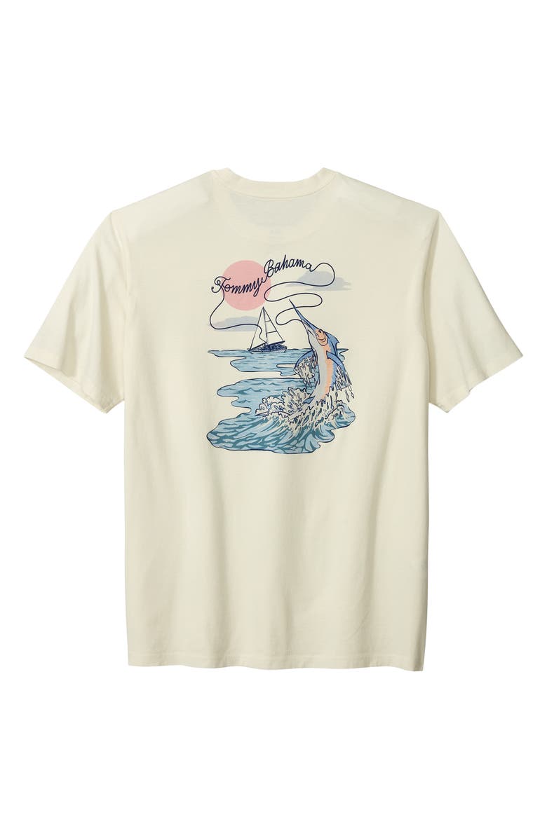 Tommy Bahama Reel Catch Graphic T-Shirt, Alternate, color, Vanilla Ice