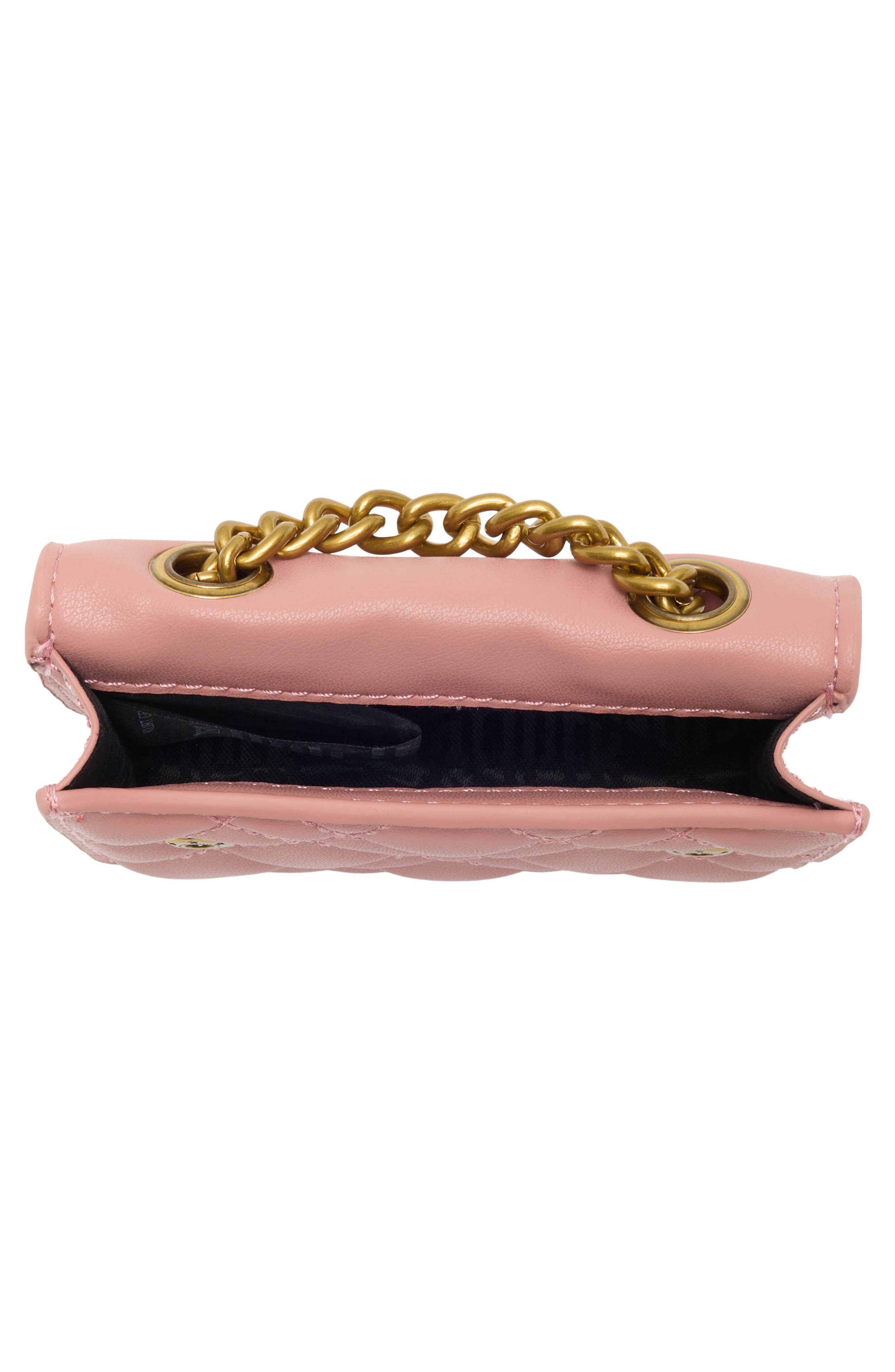 Micro Kingsley Quilted Leather Crossbody Bag, Alternate, color, LIGHT/ PASTEL PINK