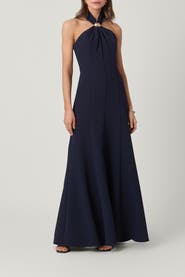 Shoshanna Midnight Stretch Crepe Scottie Dress