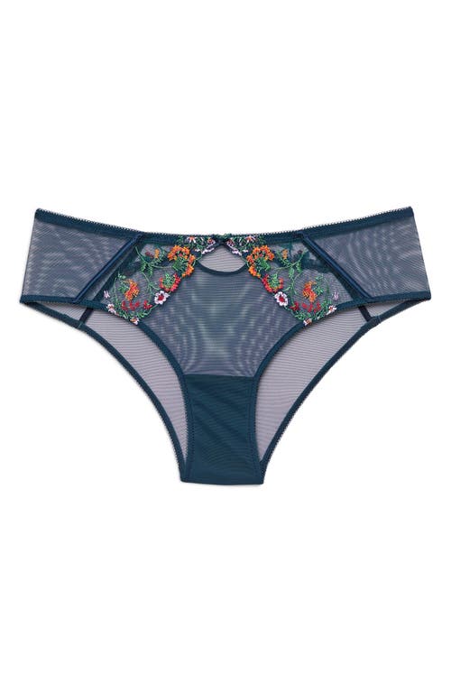 Etam Gourmandise Hipster Briefs In Petrol Blue