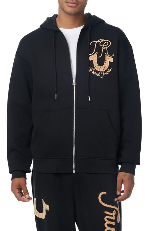 Rope Logo Graphic Zip Hoodie